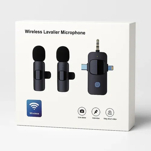 Odrum Receptor Doble Micrófono Inalámbrico