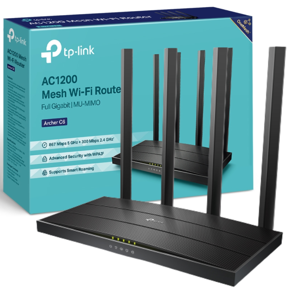TP-Link Router WiFi AC1200 de 4 antenas