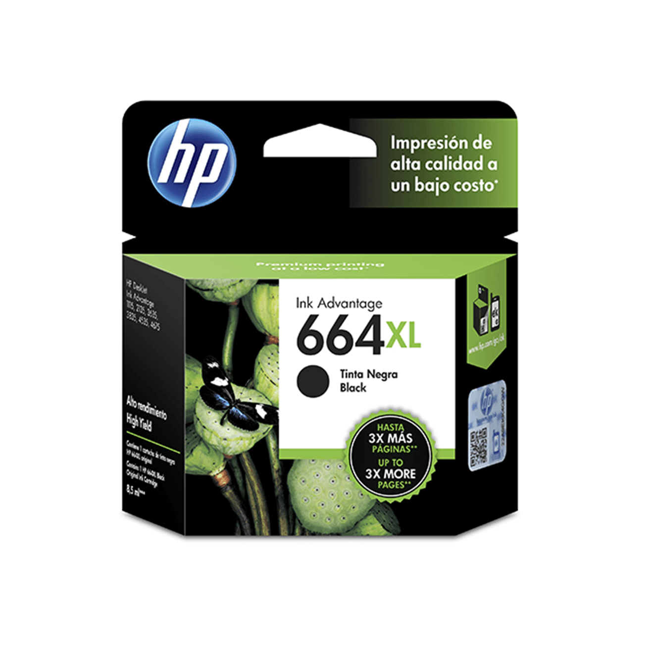 HP 664XL Cartuchos tinta negro y color en República Dominicana
