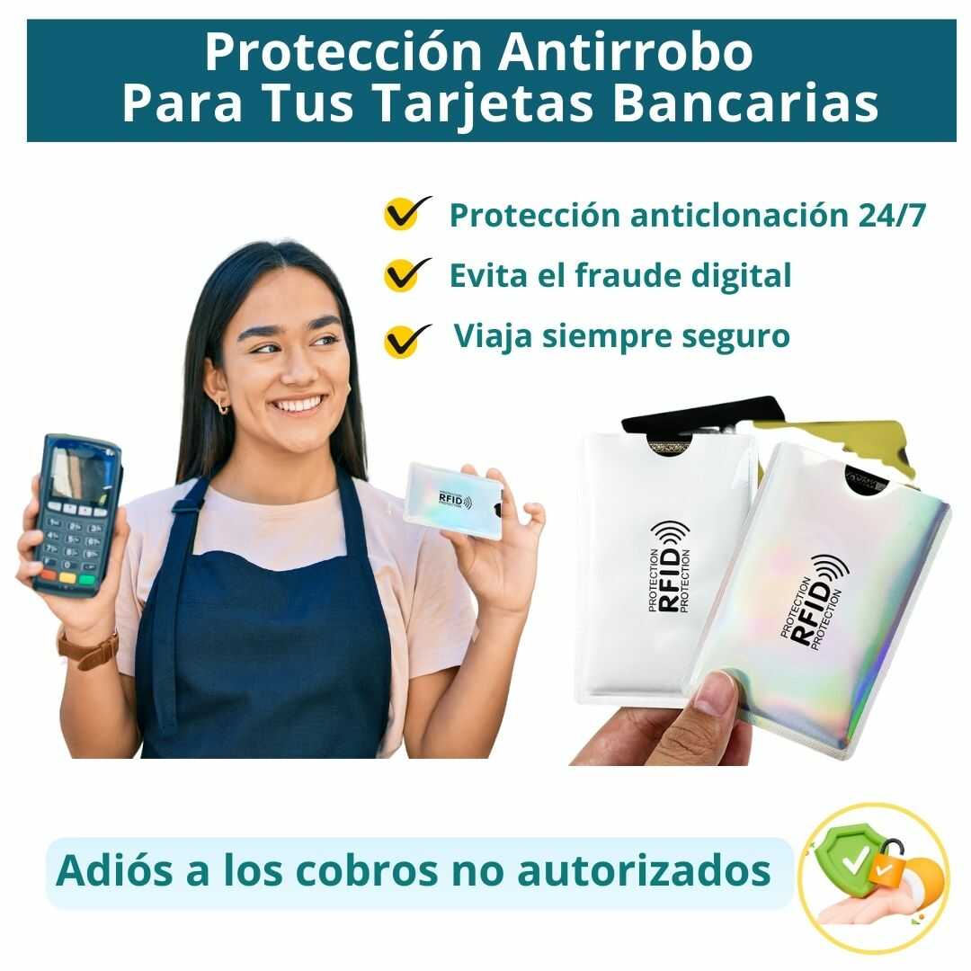Protector RFID para tarjetas crédito SteelSeal en República Dominicana