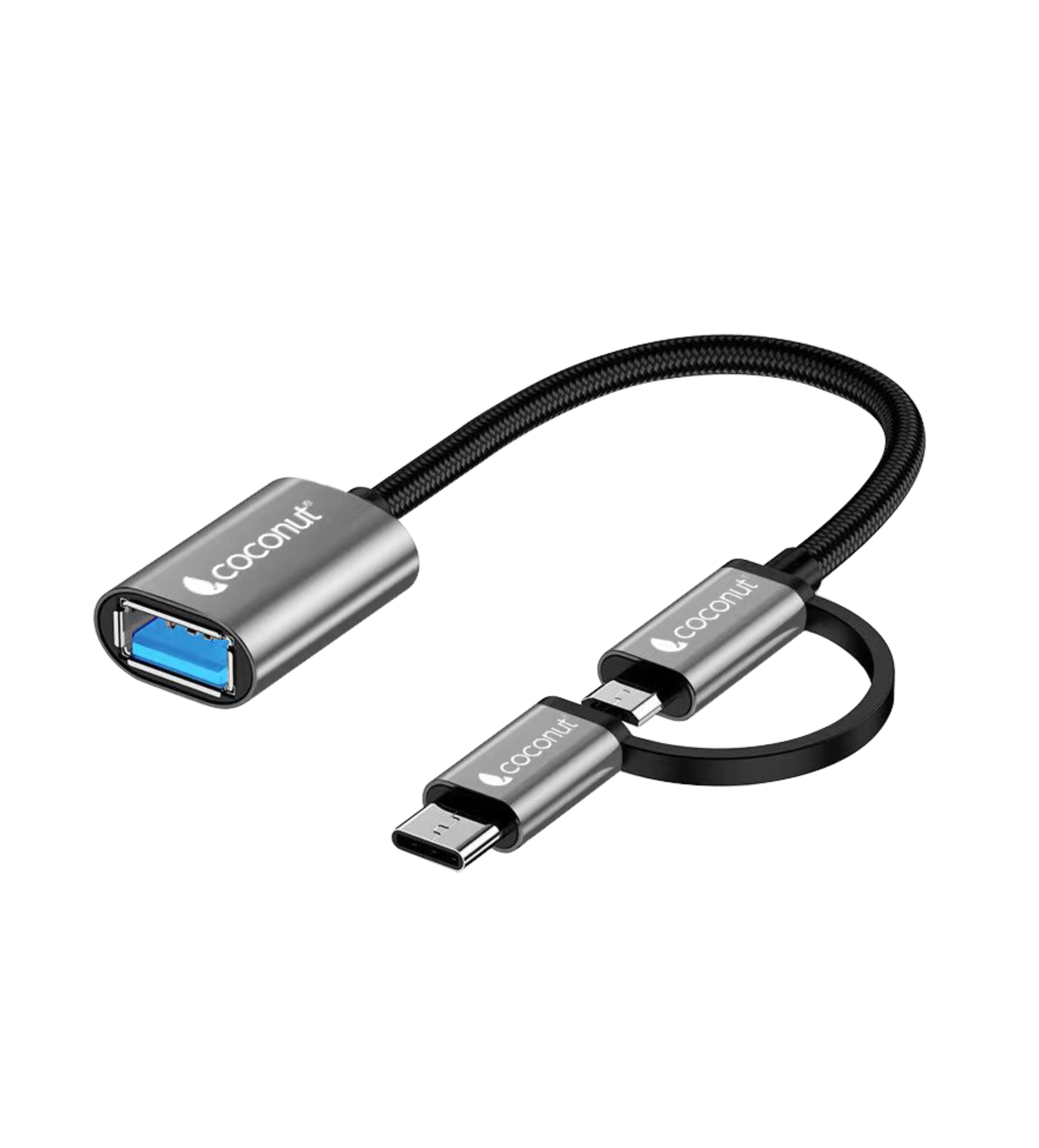 WisdomUp Adaptador OTG Tipo C a Micro USB YP19 en República Dominicana