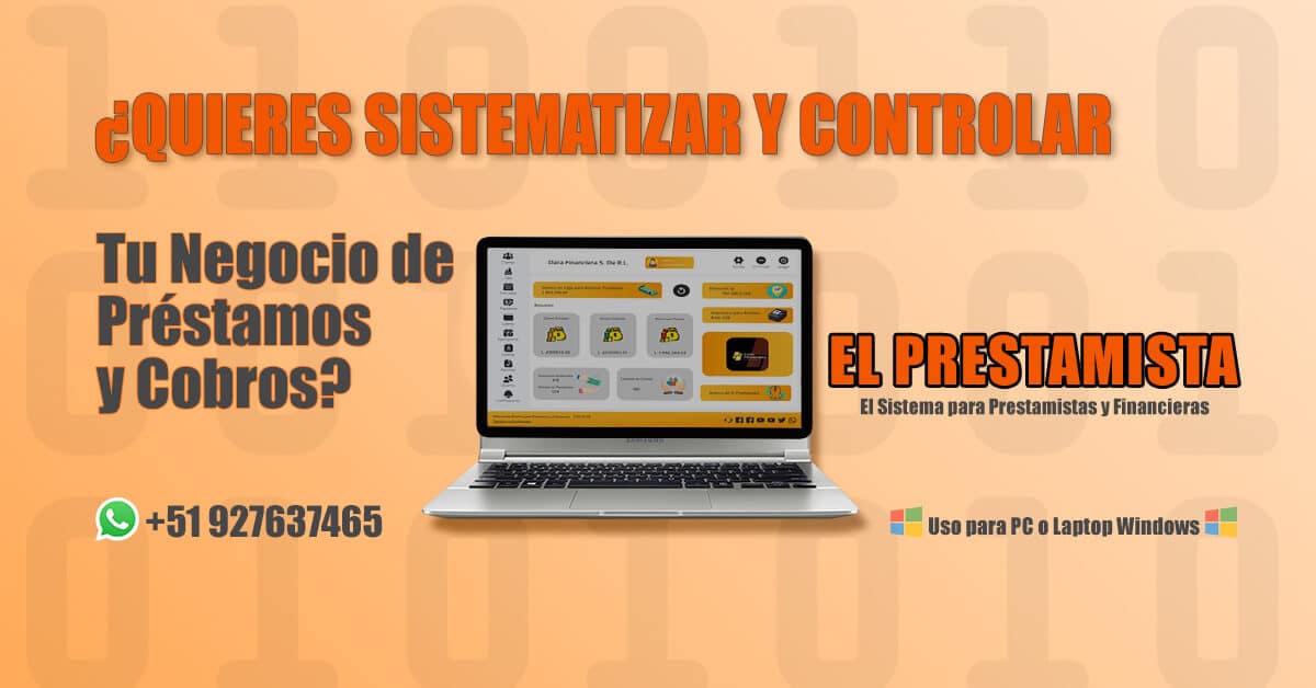 Software PRO V4 Gestión de Préstamos y Cobros en República Dominicana