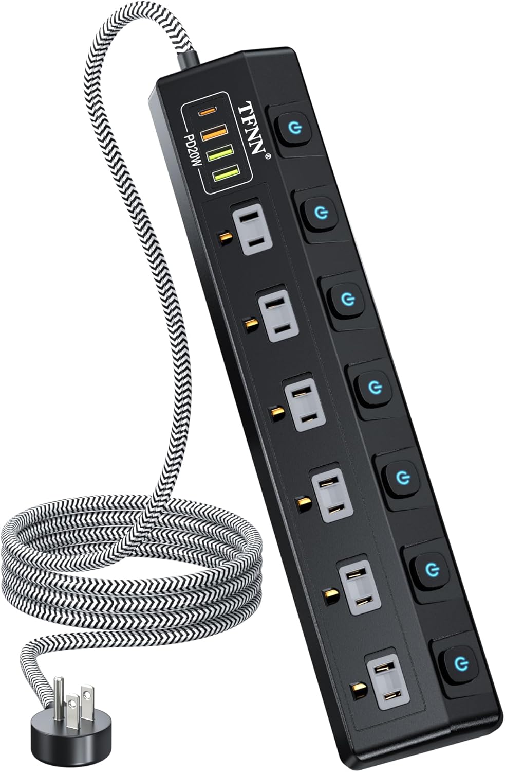Rudo Star Regleta 6 Tomas 3 USB en República Dominicana