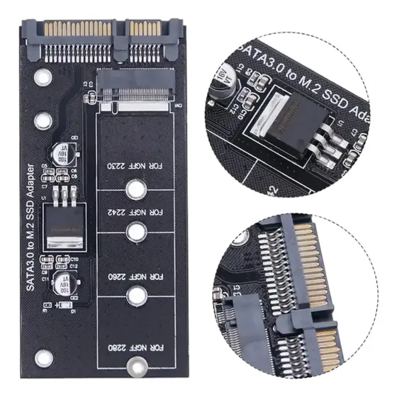 Adaptador Dsico SSD M.2 NGFF a SATA 3 en República Dominicana