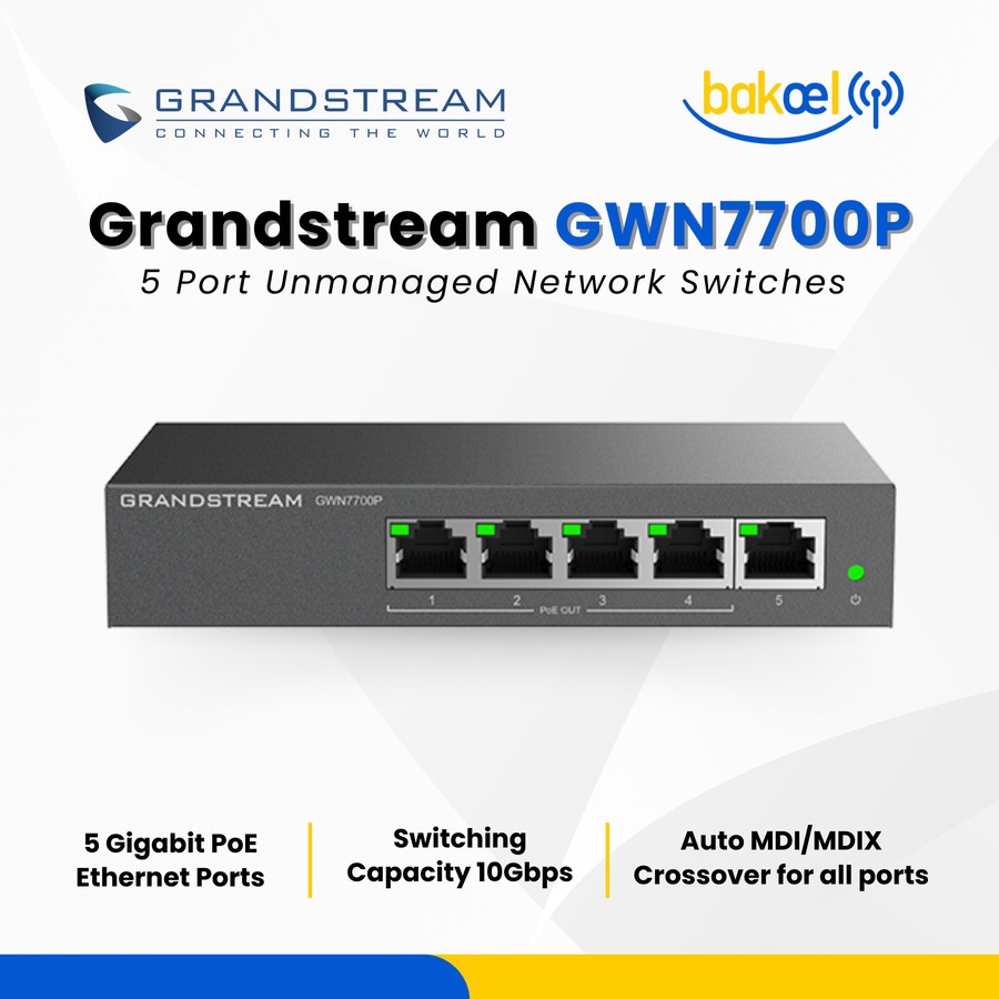Grandstream GWN770 Switch PoE Gigabit 5 Puertos en República Dominicana