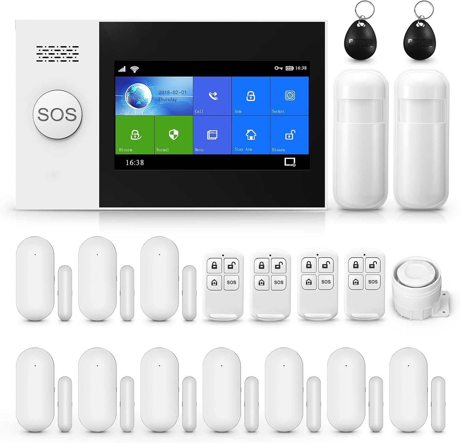 Alarma Seguridad Inalámbrica WiFi GSM Kit Basico Hikvision en República Dominicana