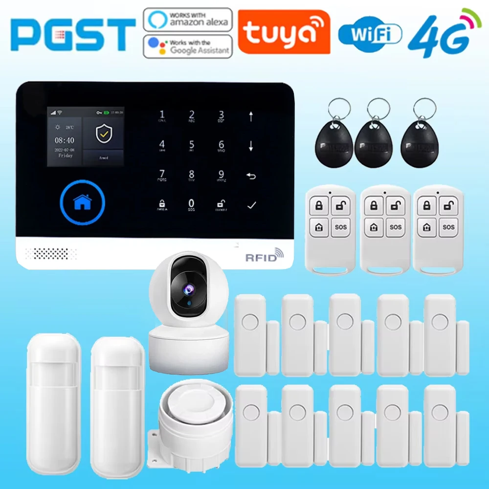 Alarma Seguridad Inalámbrica WiFi GSM Kit Basico Hikvision en República Dominicana