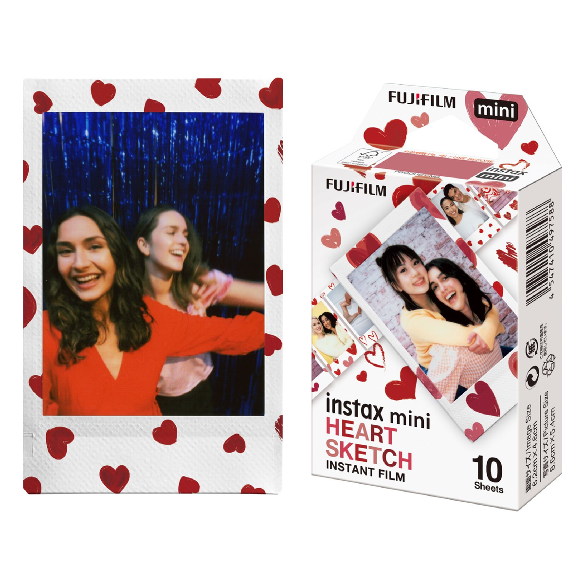Fujifilm Instax Mini Película Diseño Corazón