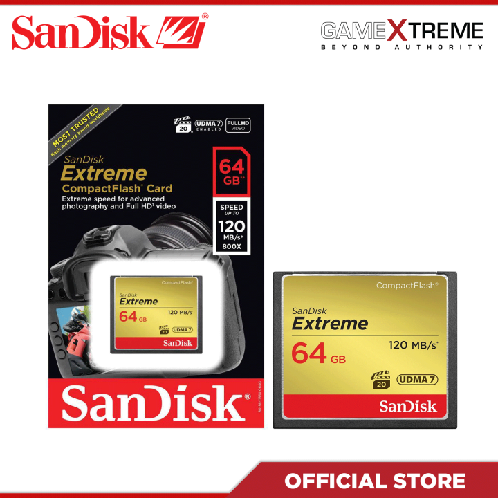 SanDisk CompactFlash Extreme 64GB UDMA 7 en República Dominicana