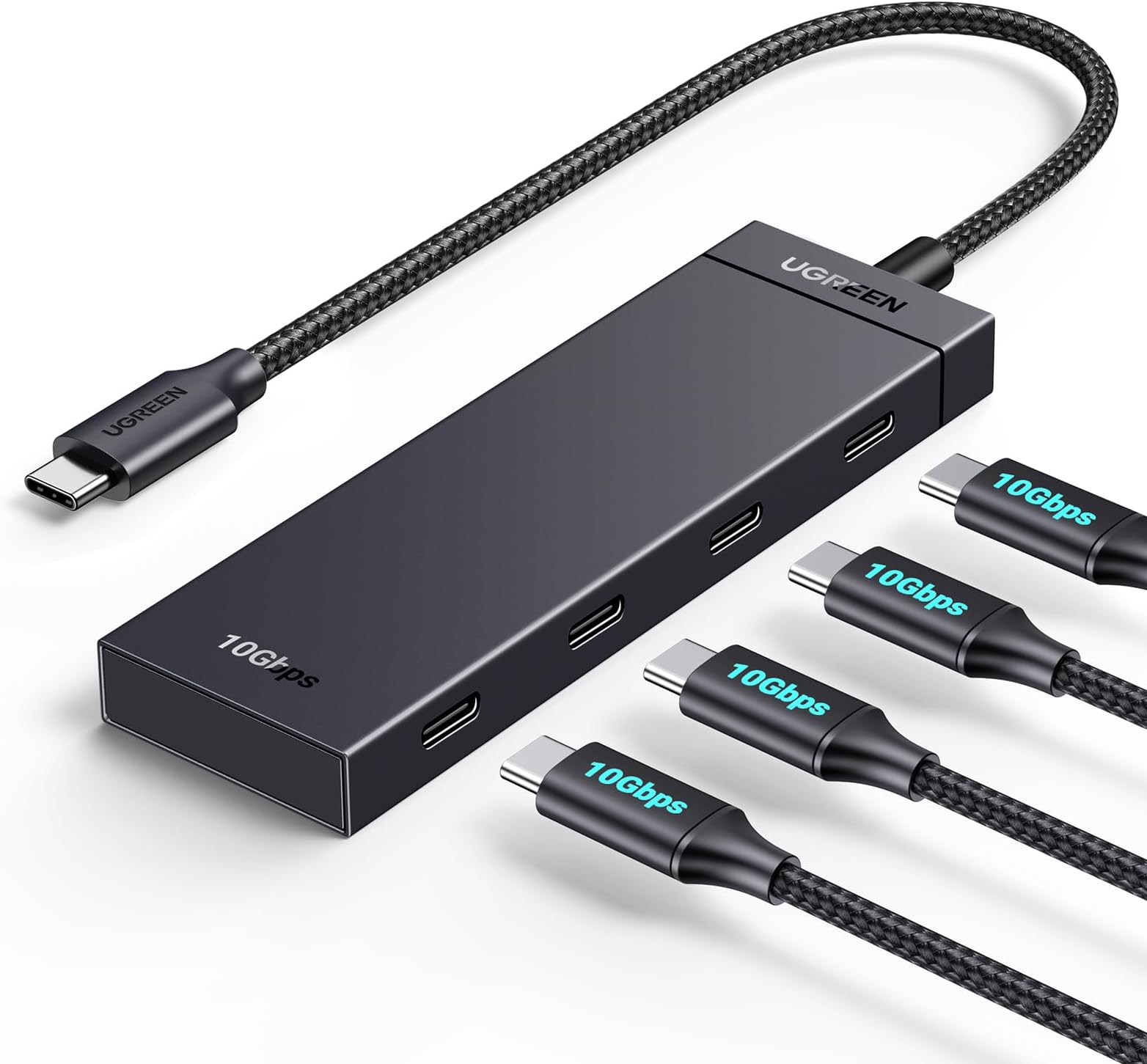 Hub USB-C 4 puertos multipuerto HubGear en República Dominicana