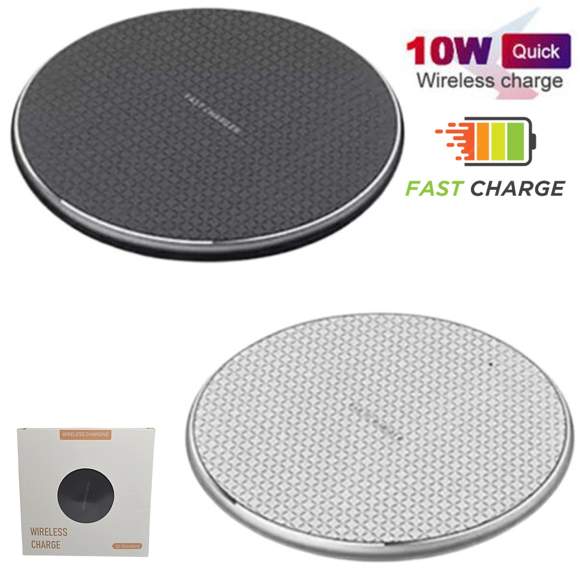 Cargador inalámbrico rápido Qi Fast Charger en República Dominicana