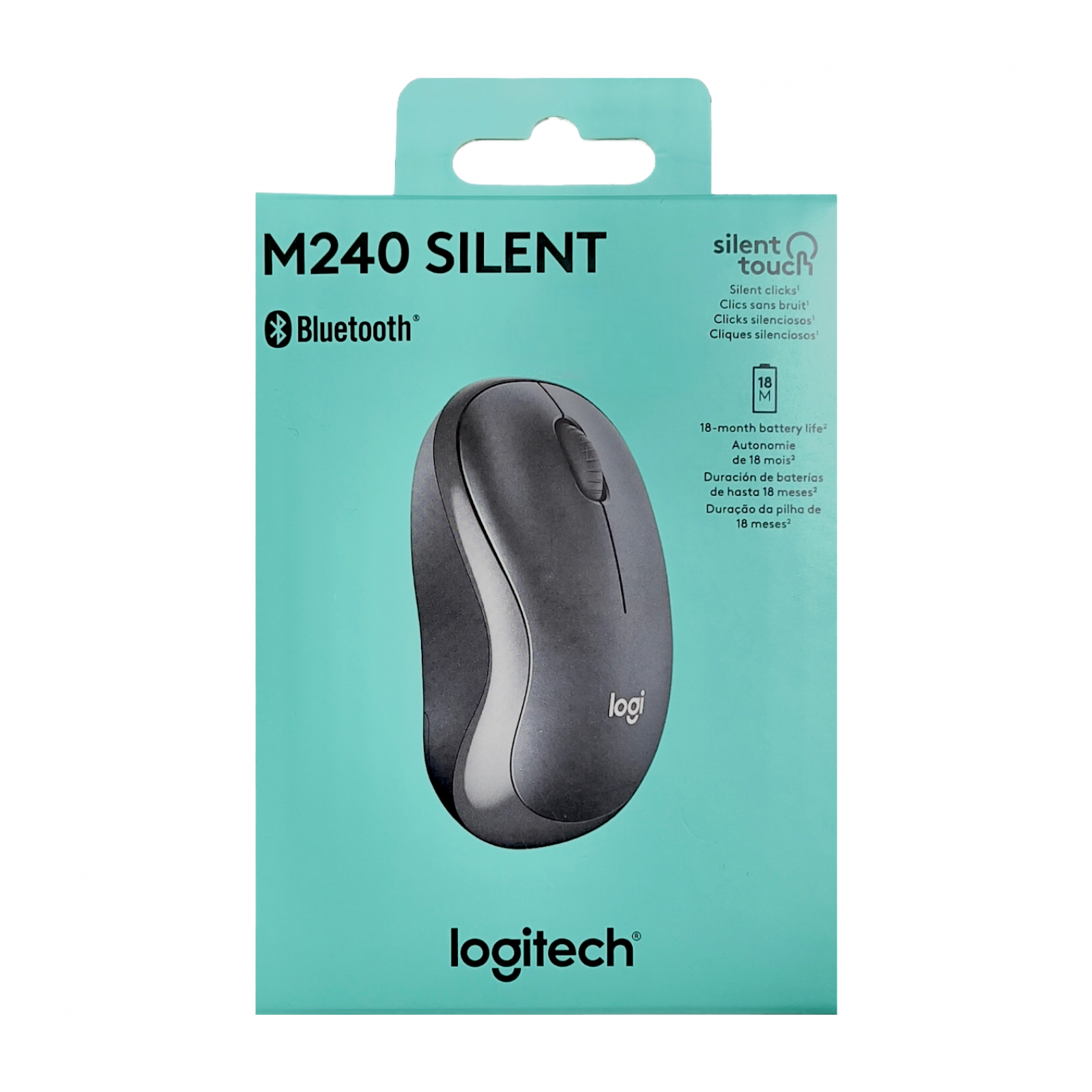 Logitech M240 Ratón Bluetooth Silencioso Grafito en República Dominicana