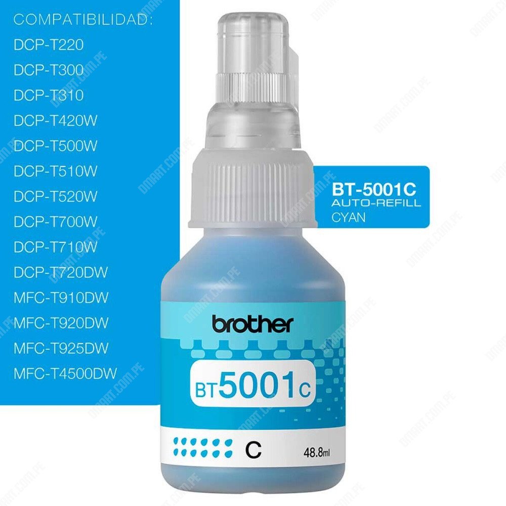 Brother BT5001C Tinta Botella Cyan en República Dominicana