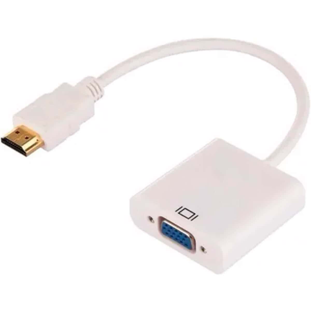 Adaptador HDMI a VGA Genérico Blanco en República Dominicana