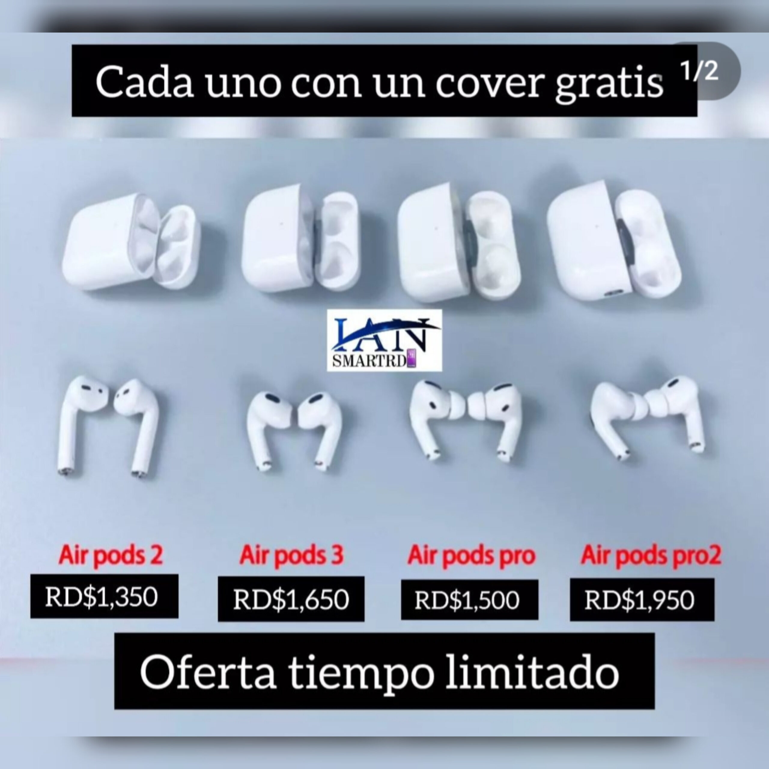 Apple AirPods Auriculares Inalámbricos en República Dominicana