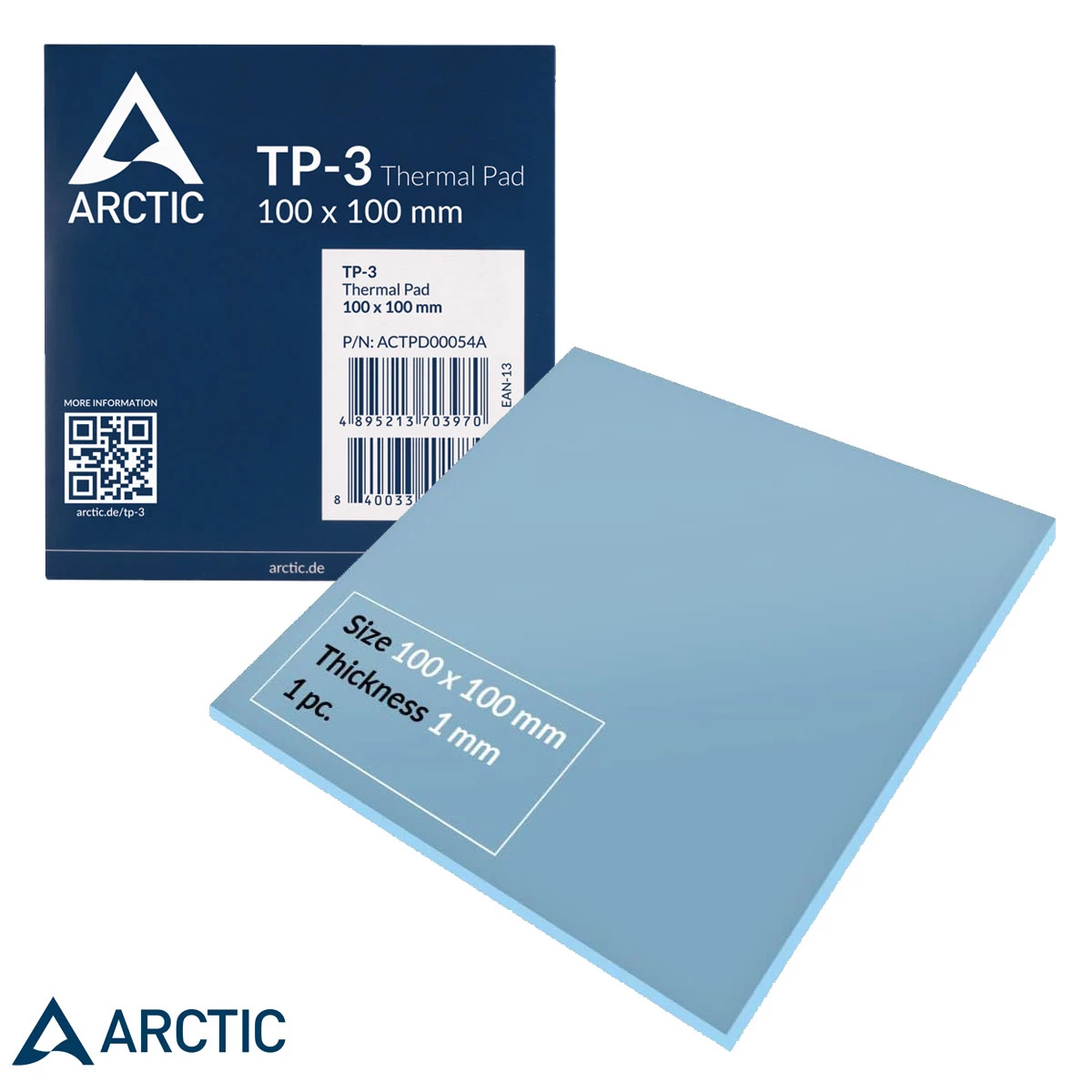 Arctic Thermal Pad TP3 almohadilla térmica 100x100x1mm en República Dominicana