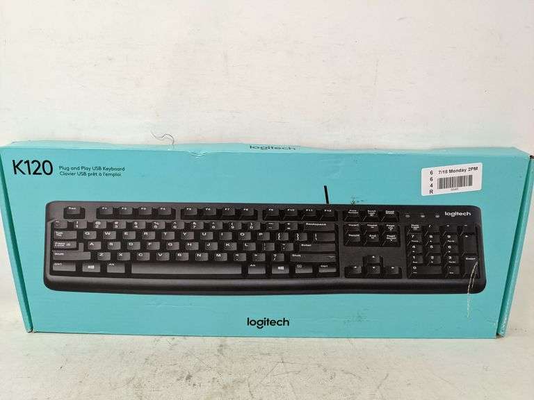 Logitech Teclado Alámbrico K120 Inglés en República Dominicana