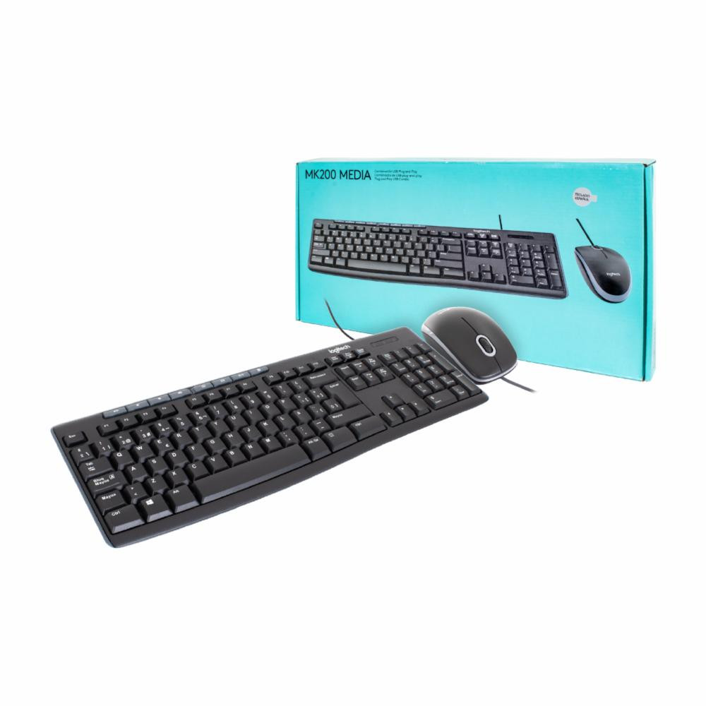 Logitech Combo Teclado y Mouse MK200 en República Dominicana