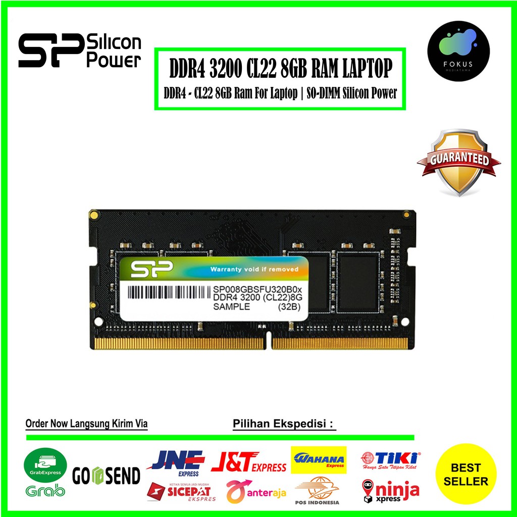 Silicon Power Memoria RAM DDR4 SODIMM 3200MHz en República Dominicana