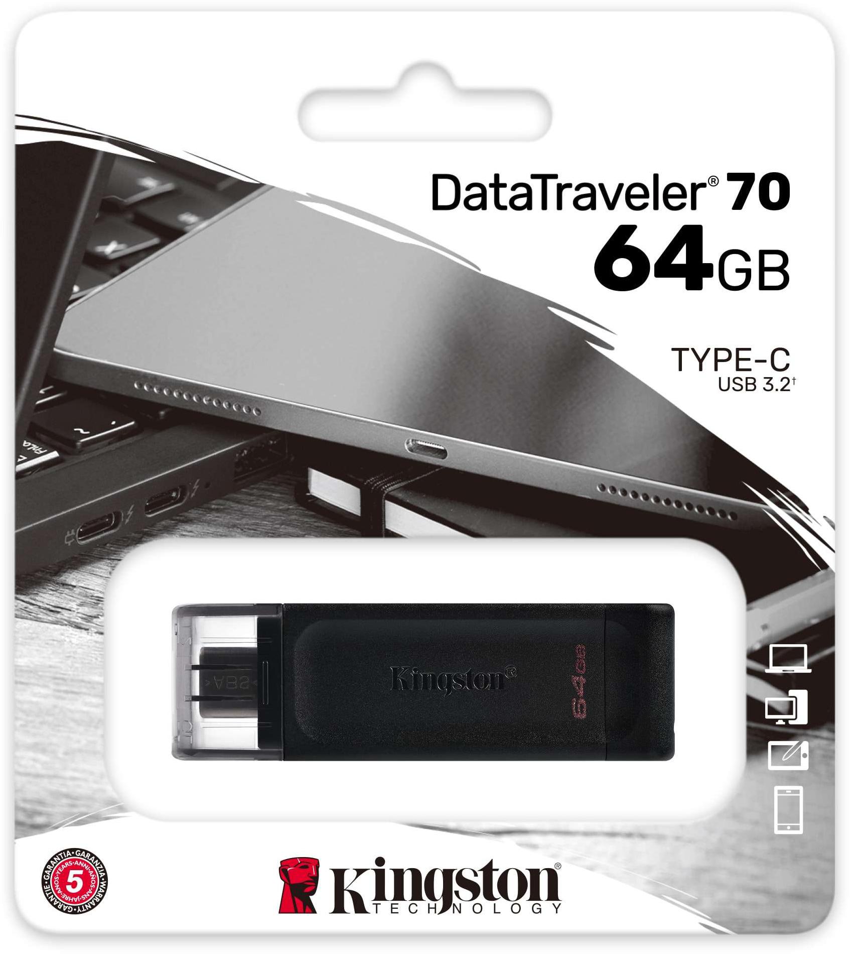 Kingston DataTraveler 70 USB-C 64GB en República Dominicana