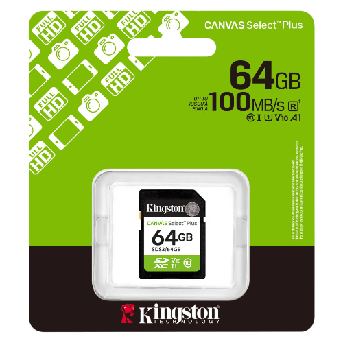 Kingston SD Canvas Select Plus 64GB 100MB/s