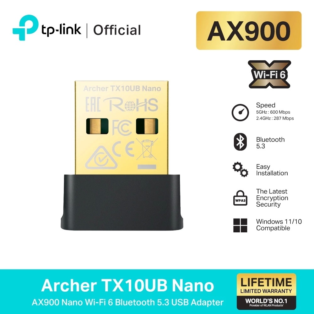 TP-Link Archer TX10UB Nano Adaptador WiFi USB en República Dominicana