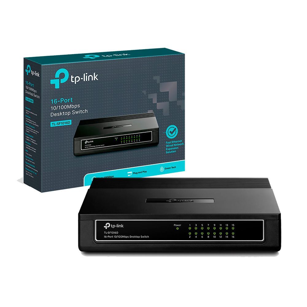 TPLink Switch de Red 16 Puertos TL-SF1016D