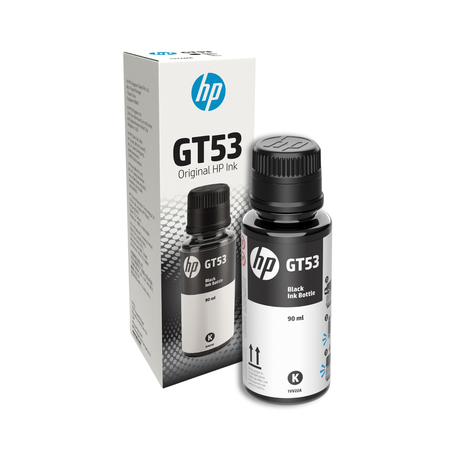 HP Tinta Negra GT53 Original 1VV22AL en República Dominicana