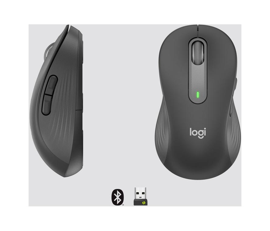 Logitech M650 Mouse Bluetooth Negro Zurdos en República Dominicana