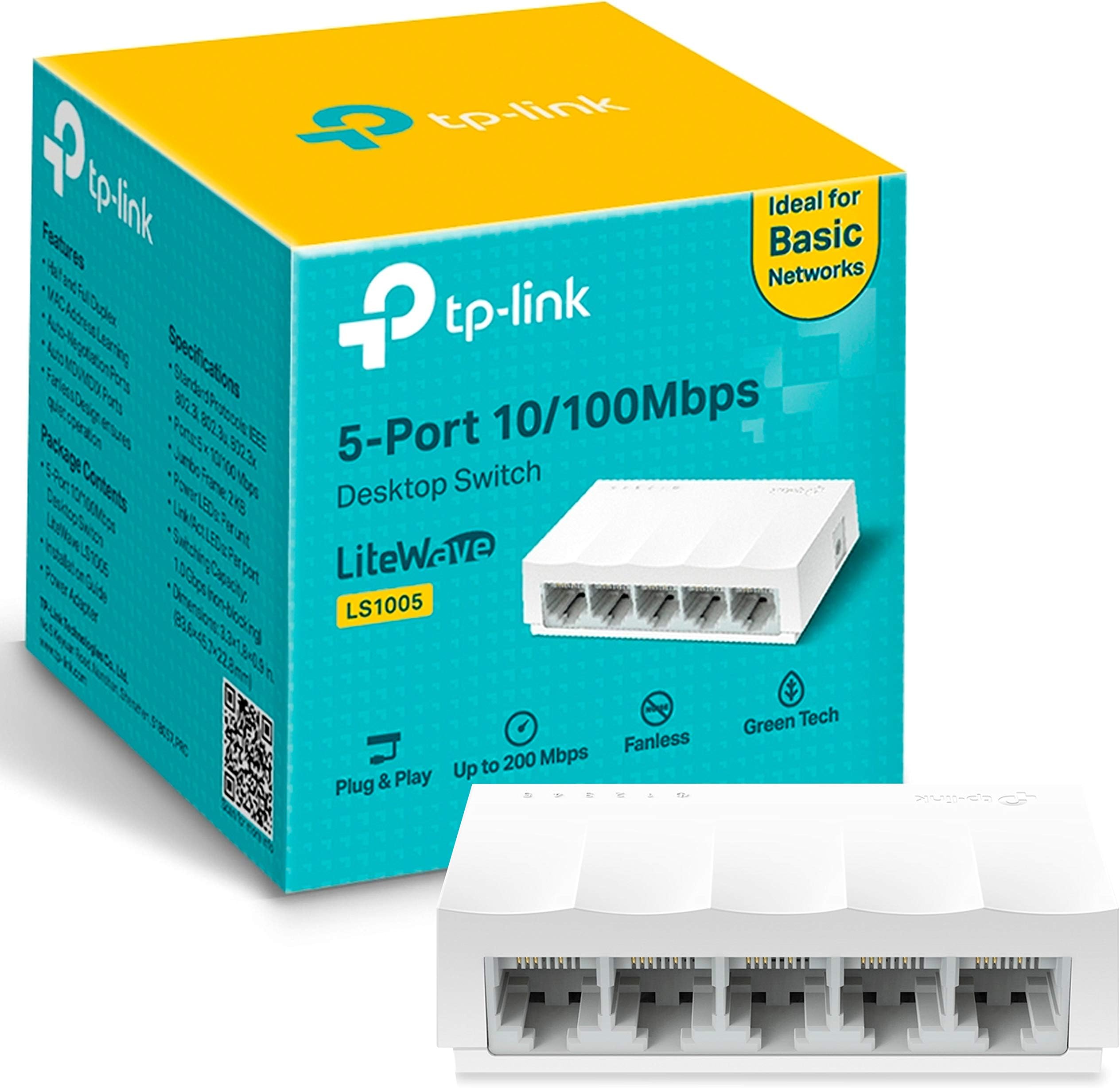 TPLink LS1005 Switch de Red 5 Puertos