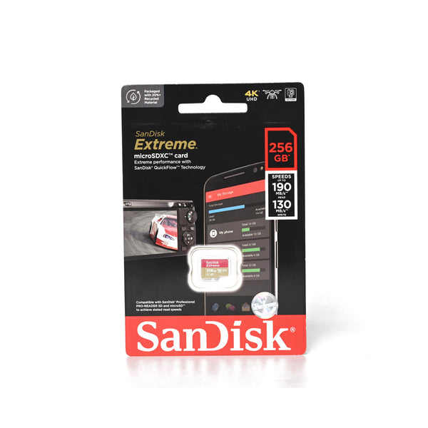 SanDisk microSD Extreme 256GB Velocidad 190MB/s en República Dominicana