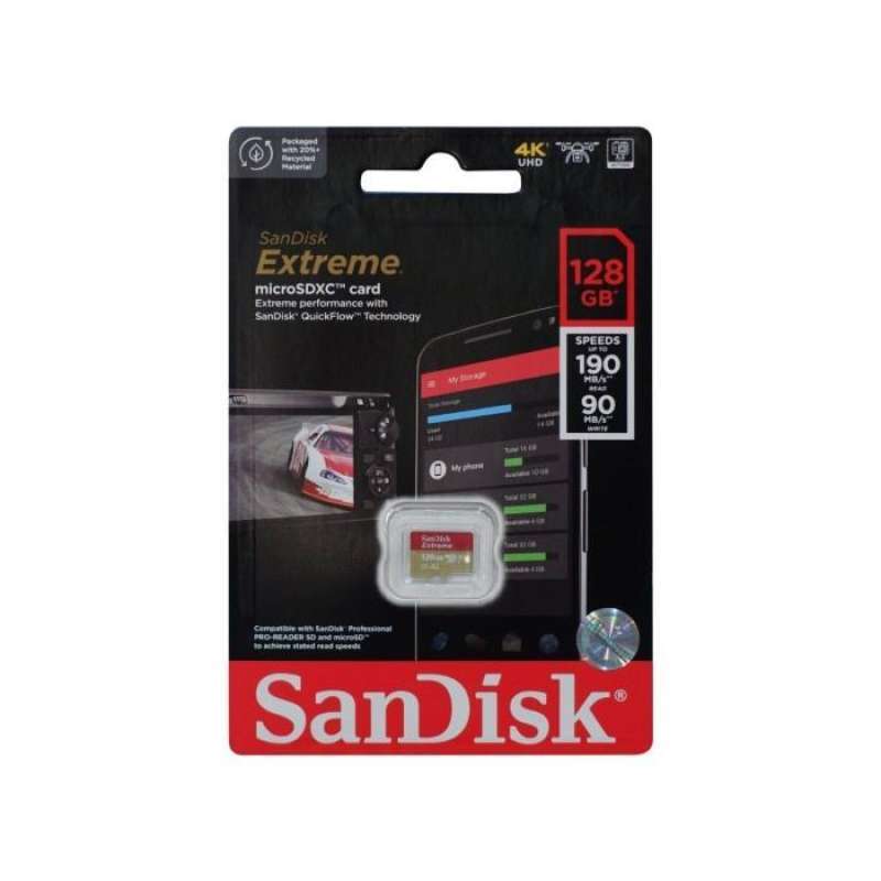 SanDisk microSD Extreme 128GB alta velocidad en República Dominicana