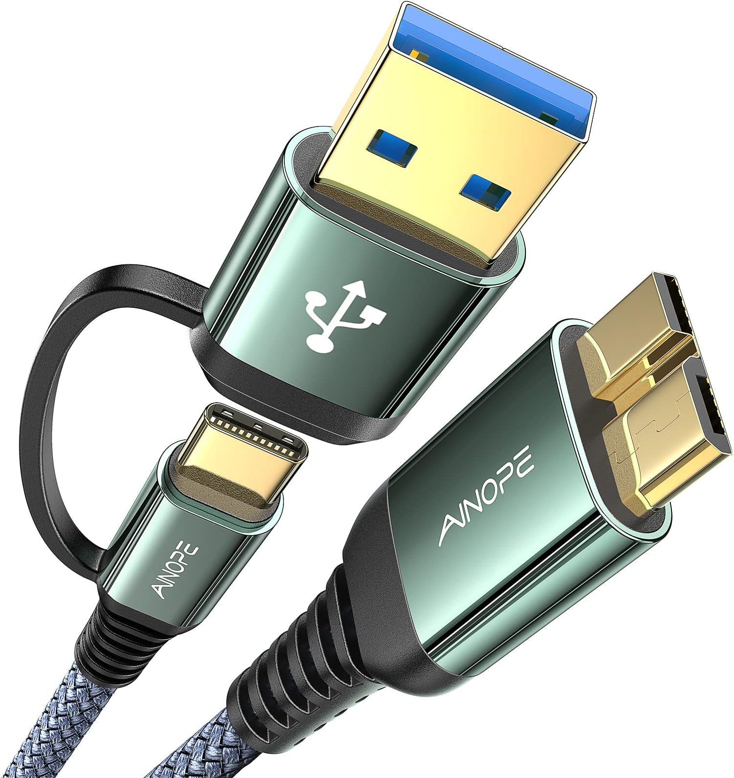 Ainope Cable USB-C a Micro USB 10 Gbps en República Dominicana
