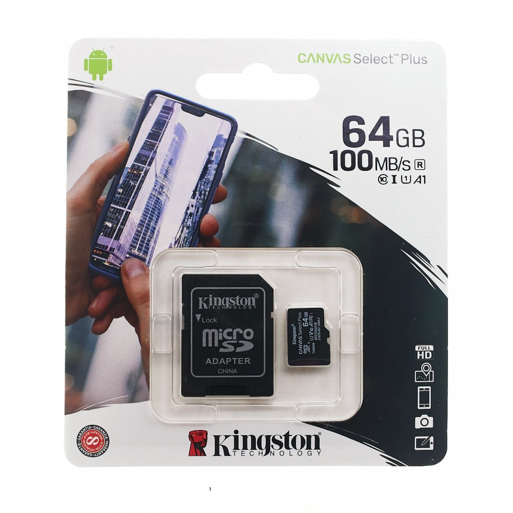 Kingston MicroSD 64GB Tarjeta de Memoria