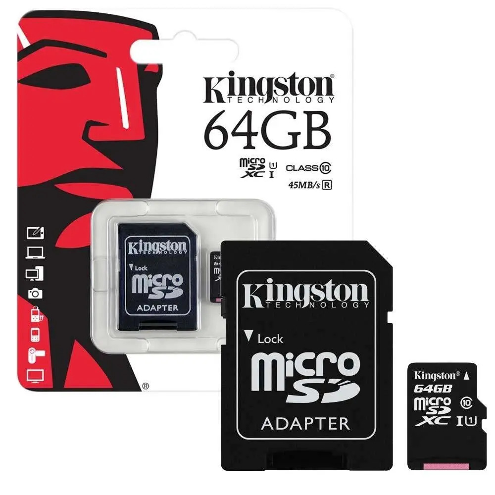 Kingston MicroSD 64GB Tarjeta de Memoria en República Dominicana