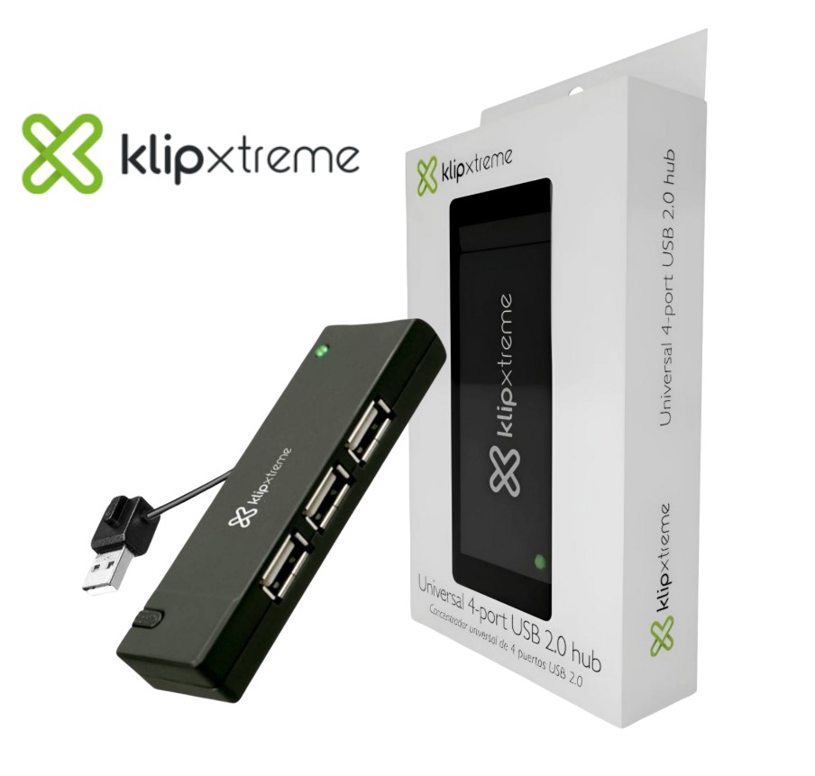 KLIPX NW211KLX07 Hub USB 4 puertos portátil en República Dominicana