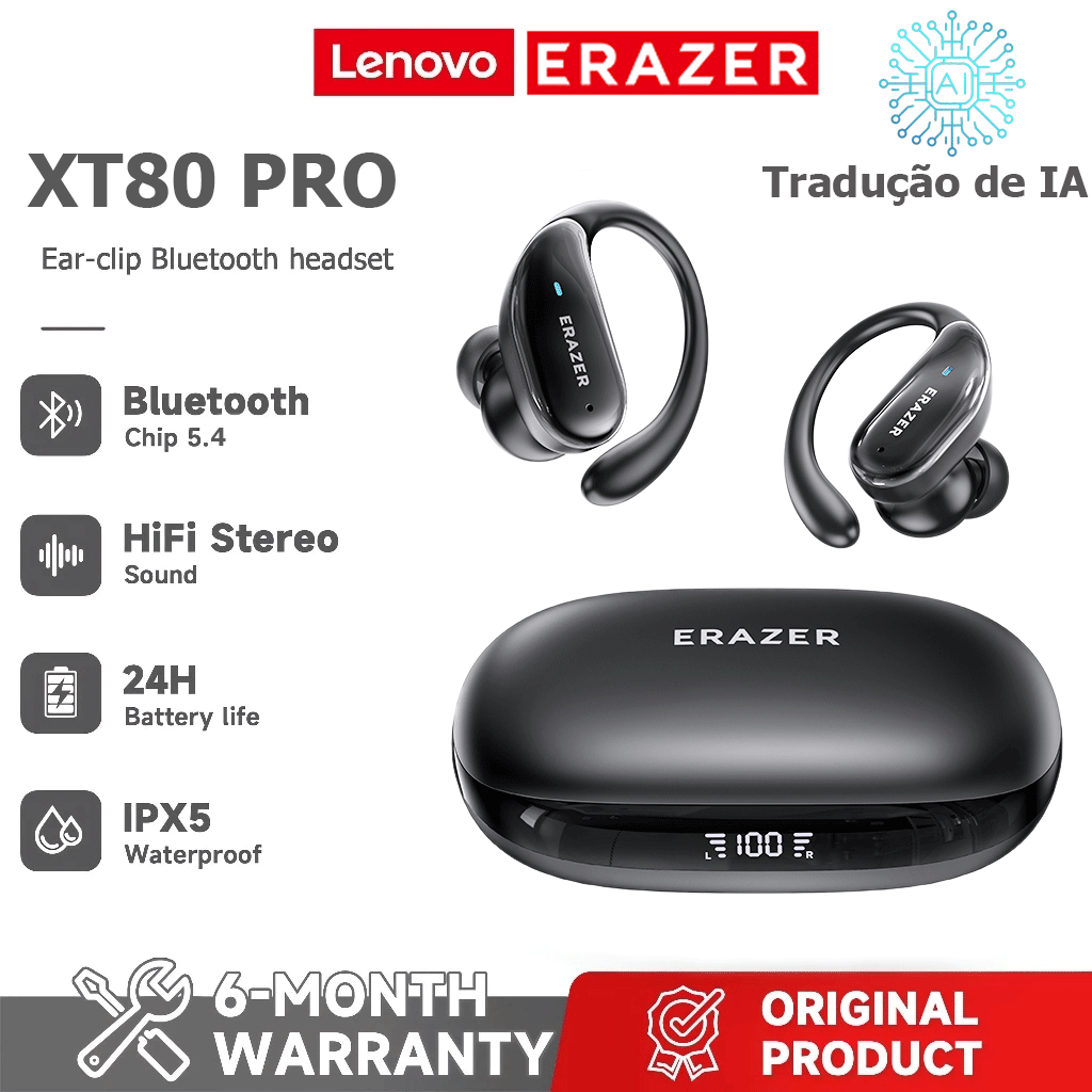 Erazer XT80 Pro Bluetooth con IA y Traductor en República Dominicana