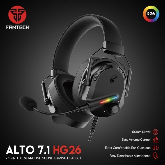 Fantech HG26 Auriculares Gaming RGB en República Dominicana