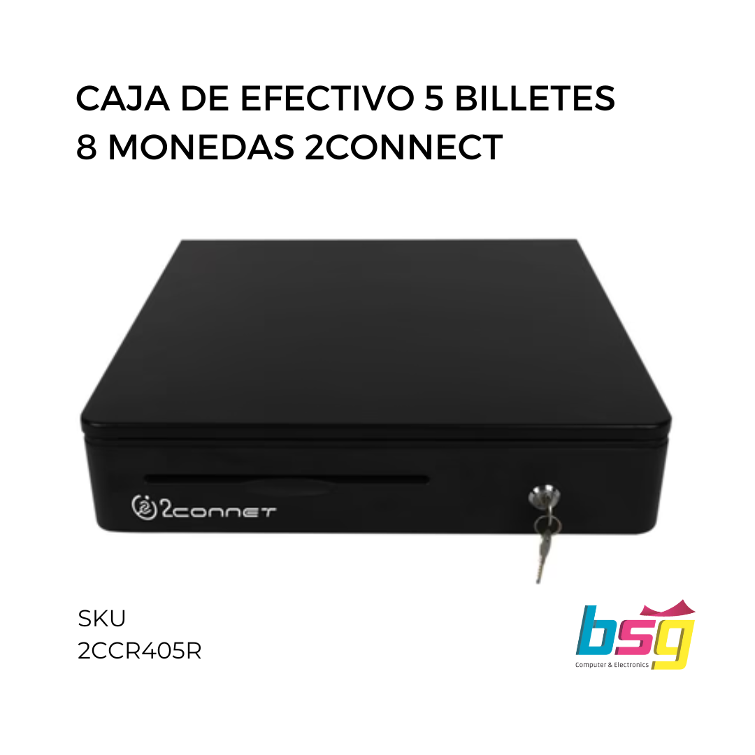 2Connet Caja Billetes y Monedas
