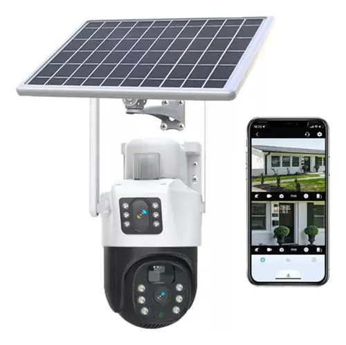 Cámara WiFi 4MP Doble Lente Exterior Gira 360