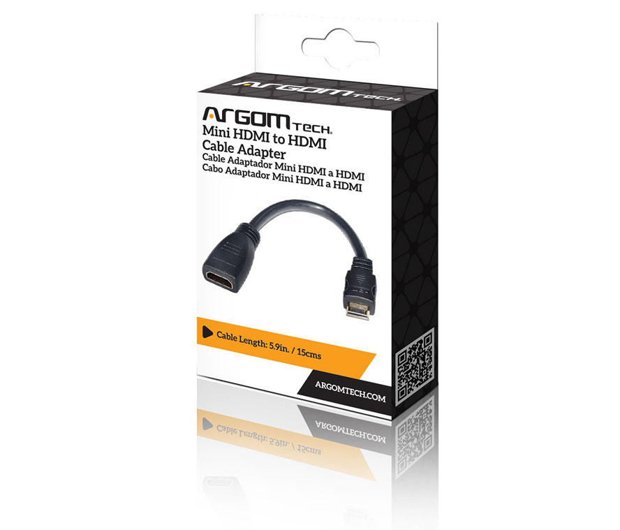 Argom Adaptador Mini HDMI a HDMI ARGCB0052