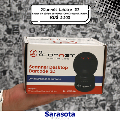 2Connet Lector 2D OmniDireccional de Escritorio