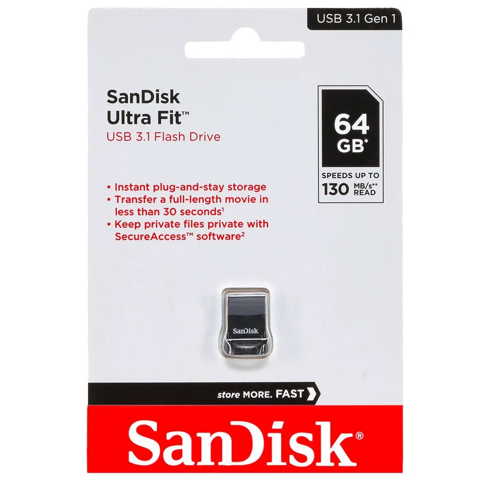 SanDisk Ultra Fit USB 64GB 300MB/s en República Dominicana