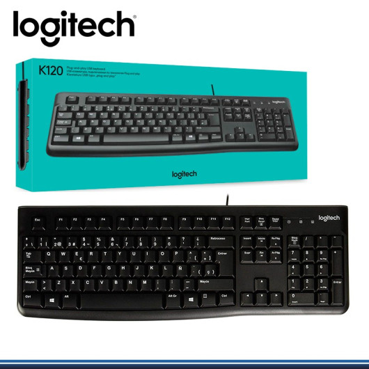 Logitech K120 Teclado cableado Español en República Dominicana