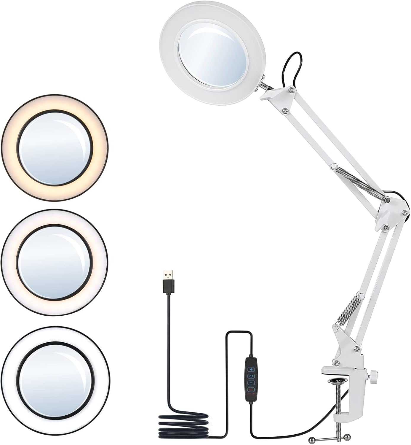 Lámpara Lupa LED Flexible Ajustable