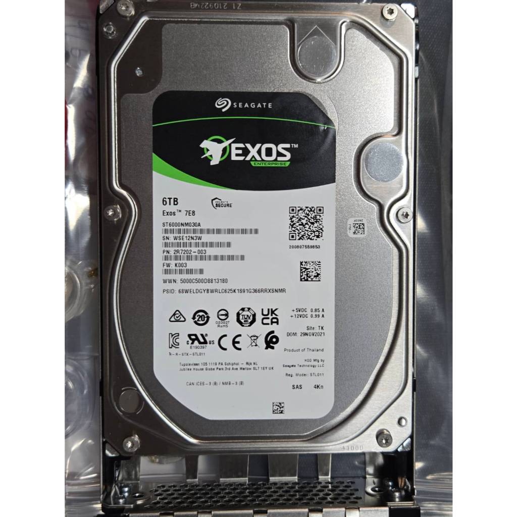 Seagate Exos 7E8 ST6000NM0115 HDD Empresarial 6TB en República Dominicana