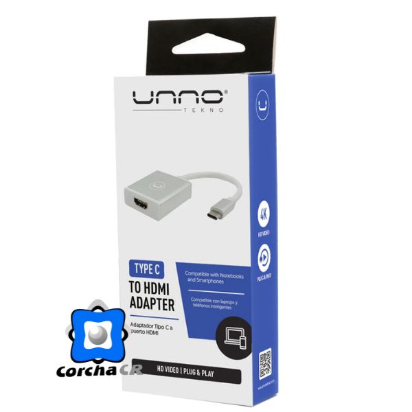 UNNO Adaptador USB-C a HDMI en República Dominicana