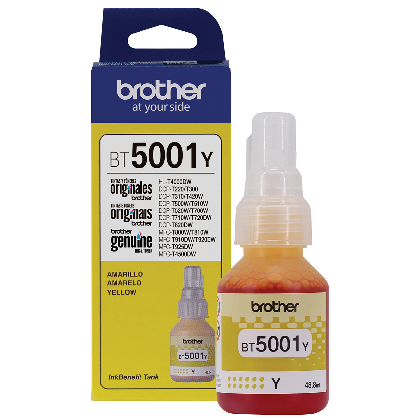 Brother BT5001Y Tinta Amarilla para Impresora