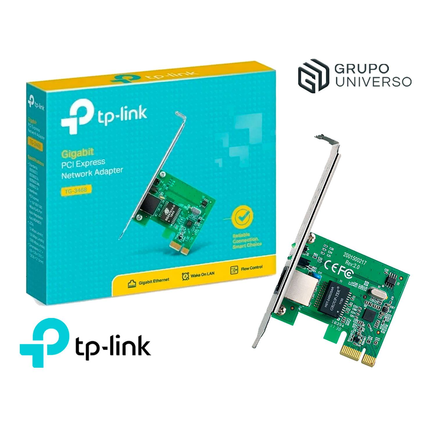 TPLink TG3468 Tarjeta de Red PCIe en República Dominicana