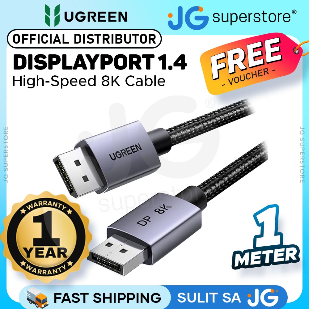 Ugreen Cable DisplayPort 1.4 8K 240Hz Trenzado en República Dominicana